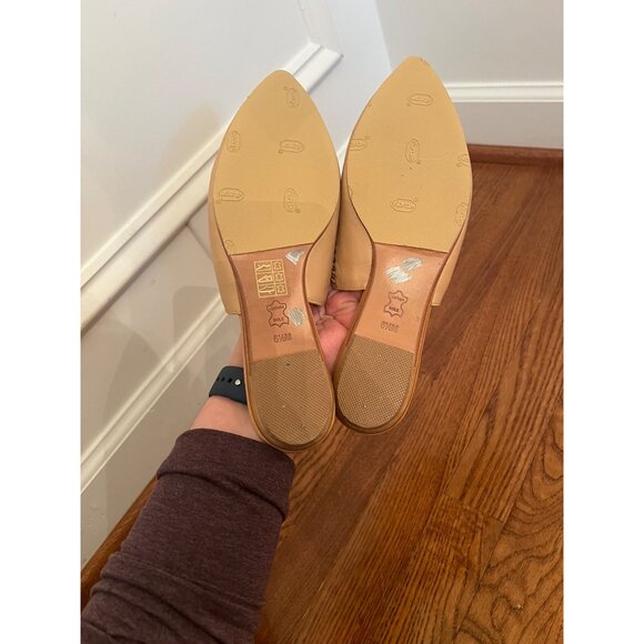 Tory Burch Sienna Pointy Toe Mule In Natural Vachetta Size 6.5 - Picture 6 of 6
